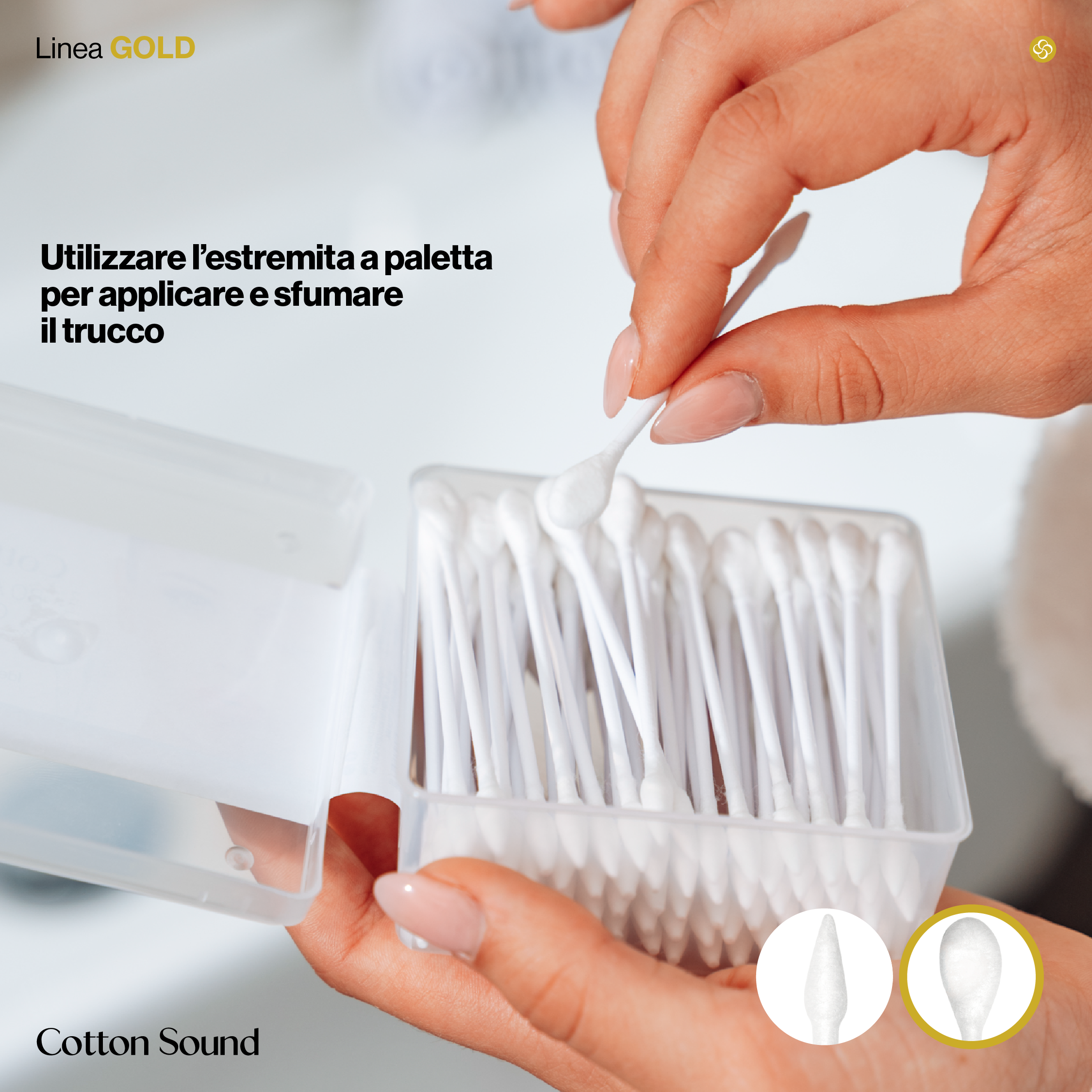 Applicatori Cosmetici SCATOLA GOLD 80PZ