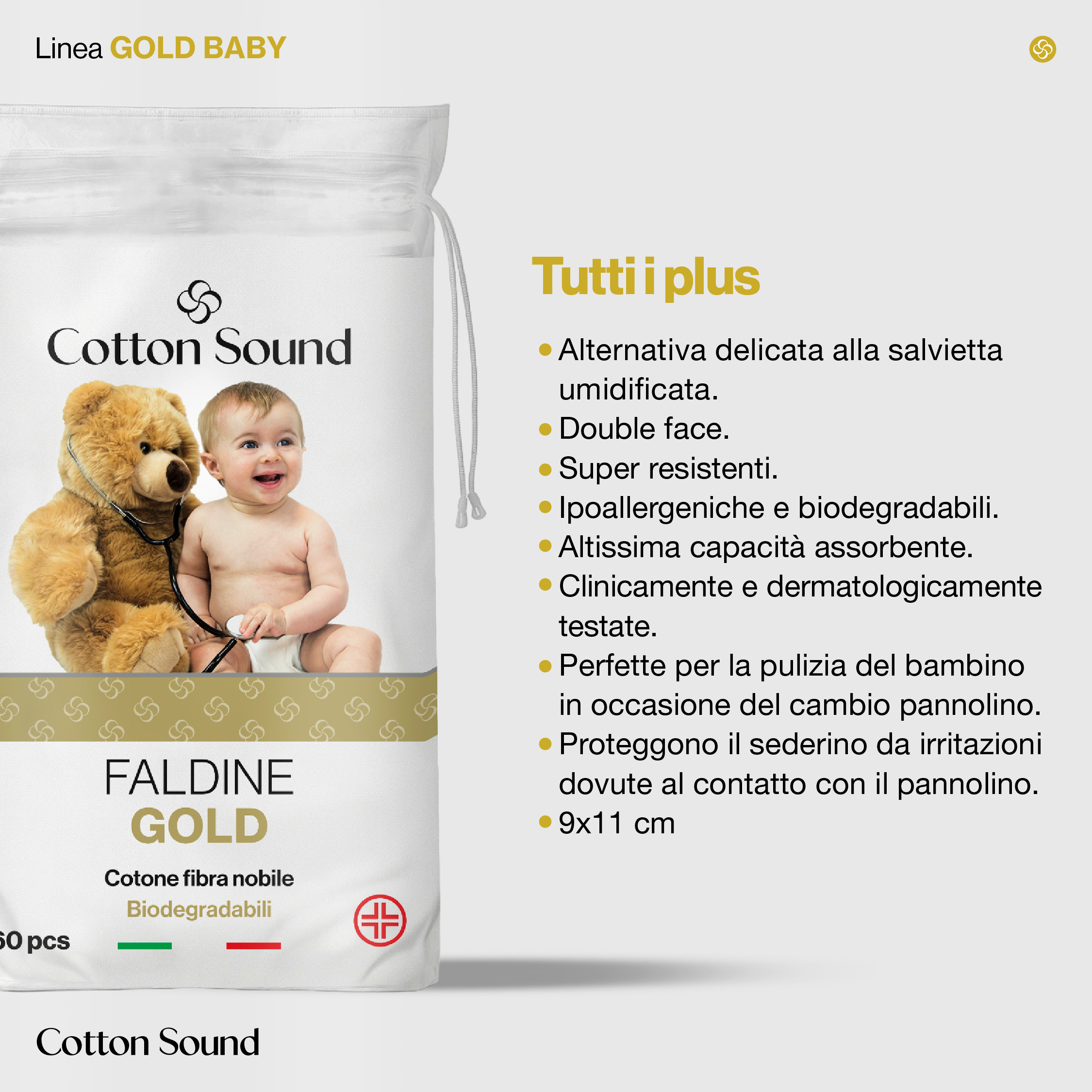 Faldine GOLD BABY 60PZ