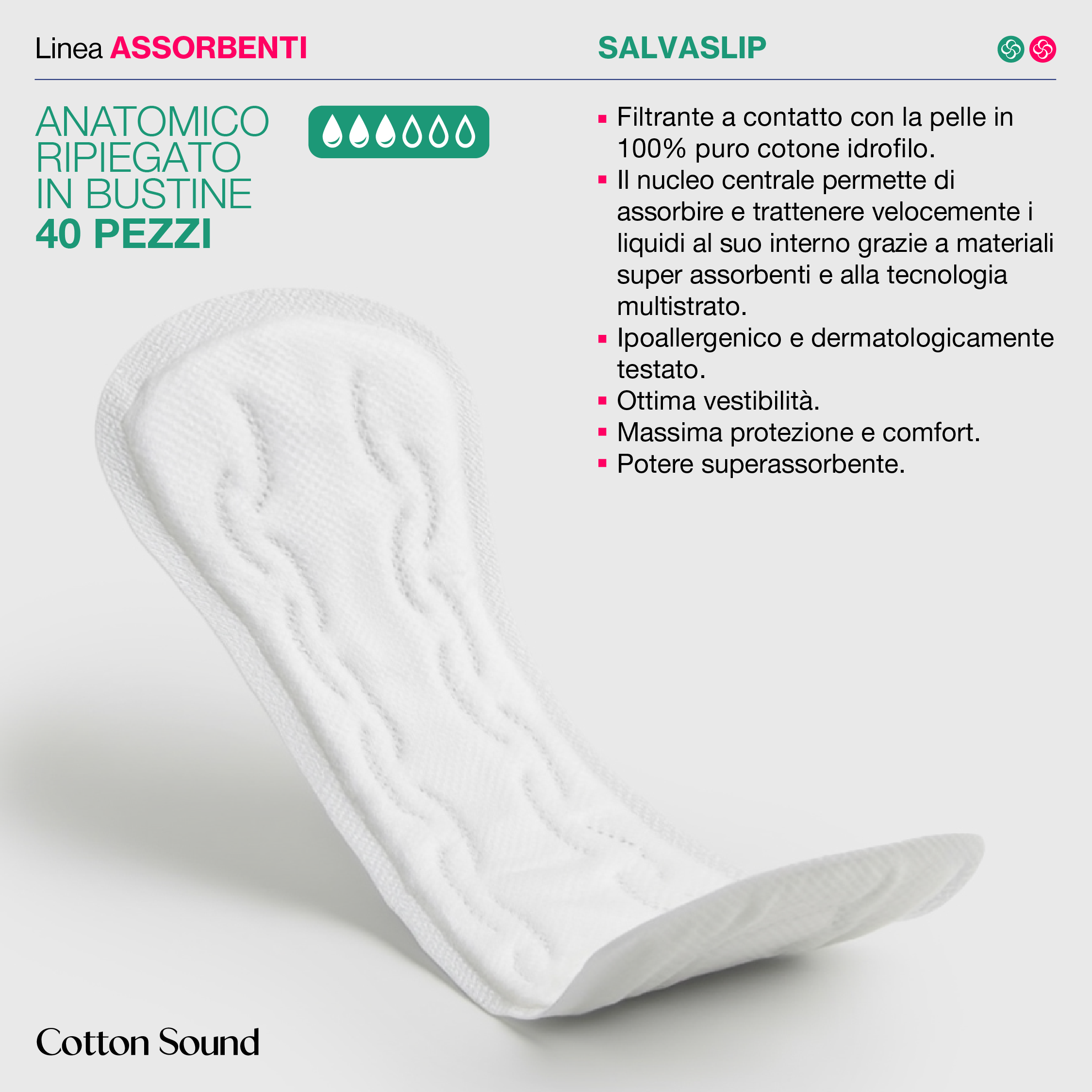 Assorbenti PROTEGGISLIP 40PZ